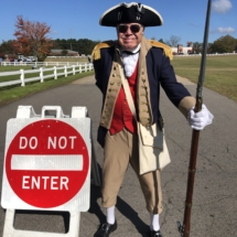 Sons of American Revolution on traffic duty