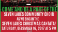 Seven Lakes Community Choir Ad